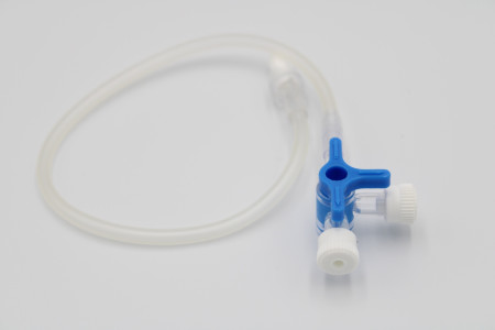 RAMYPLUS Three Way Stop Cock with Extension Tube (Lipid resistant)