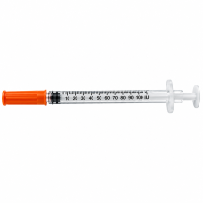 RAMY U-100 Insulin Syringe with Fixed Needle (Without Plunger Protective Cap)