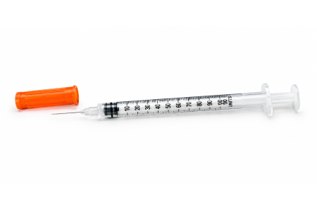 INSPIRE U-100 Insulin Syringe, fixed needle with or w/o protective end cap